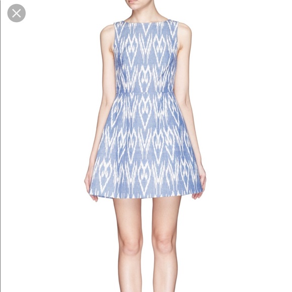 Alice + Olivia Ikat Mini Dress Size 2 - Picture 1 of 5